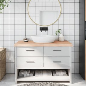 kezeletlen tömör fa fürdőszobai pult 120x60x(2-6) cm