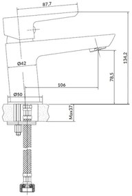 Cersanit S952-004 zuhanyszett csapteleppel + MILLE mosdó csaptelep, króm