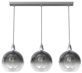 Csillár zsinóron MONTE 3xE27/60W/230V á. 20 cm matt króm