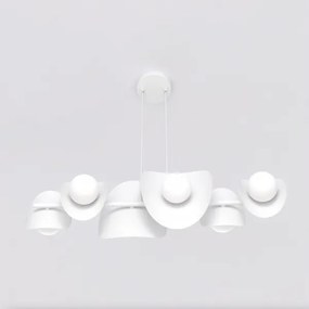 Kábelre szerelhető csillár ELEMENTI 6xG9/8W/230V fehér