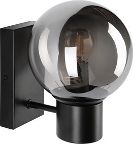 Fali lámpa SFERIO 1xE14/5W/230V fekete/füstös fekete