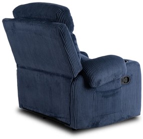TV és Relaxfotel Sötétkék Kordbársony Szövettel. TORRES