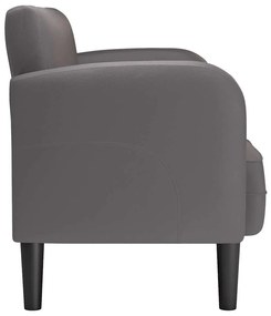 szürke műbőr Loveseat kanapé 110 cm