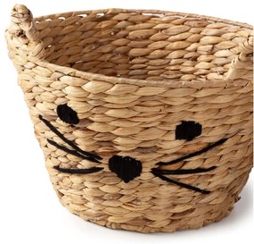 Natúr színű vízijácint játéktároló kosár ø 35x26 cm Cat – Compactor