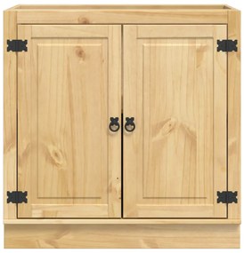 Cabinet polcokkal tárolóval Méz 80 x 46 x 81,5 cm Tömör fenyőfa