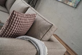 3 személyes kanapé Kale Linen - Krém
