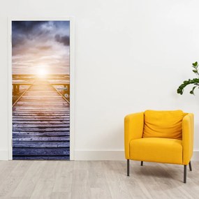 Fotótapéta ajtóra - Napsütéses móló (95x205cm)