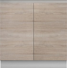 Kétajtós alsó mosogatószekrény, tölgy sonoma, LINE