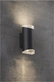 NORDLUX 45481003 ARN Modern Kültéri Fali Lámpa Fekete GU10 IP44