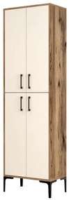 Tároló szekrény Berlin A - Walnut, Cream