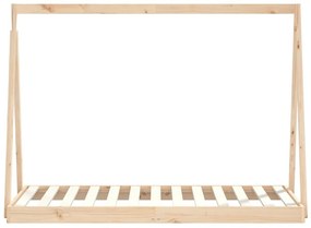 tömör fenyőfa gyerekágykeret 80 x 160 cm