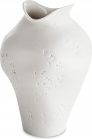 Elegáns fehér porcelán váza díszített magas 30 cm dekoráció