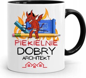 Bögre Fekete Építész Pokolian Jó Építész fényképes nyomtatással