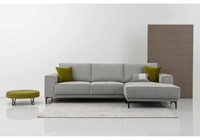 Szürke sarokkanapé (jobb oldali-heverő résszel) Copenhagen – Scandic