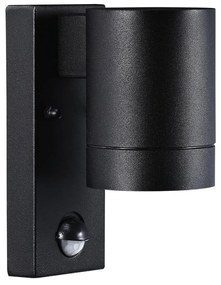 NORDLUX Tin Maxi Sensor kültéri fali lámpa, fekete, GU10, max. 35W, 21509103