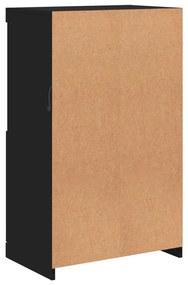 fekete tálalószekrény LED-világítással 60,5 x 37 x 100 cm