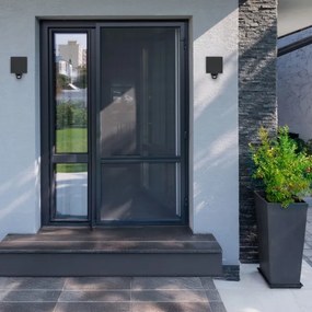 Brilagi - CUBE kültéri fali lámpa érzékelővel, LED/6W/230V, antracit