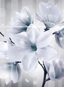 Fotótapéta flizelina Magnolia Fehér elegancia és modernitás 206x275 +ragasztó