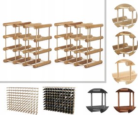 Bortartó állvány tölgy bortartó állvány Moduláris alkoholtartó állvány 18+3cipő Tölgy