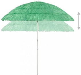 zöld hawaii stílusú strandnapernyő 240 cm