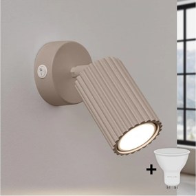 BRILAGI - LED fali spotlámpa CRESTO 1xGU10/10W/230V taupe