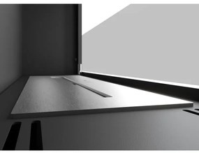 InFire - Beépített BIO kandalló 49x90 cm 3kW fekete