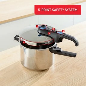 Tefal SECURE TRENDY rozsdamentes 4/6 l nyomásfőző készlet