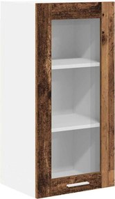 vidaXL Függő szekrény tárolóval Öreg fa 40 x 31 x 80 cm Faanyag