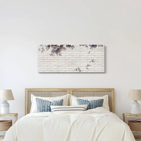A fal egy képe és a csokor (120x50 cm)