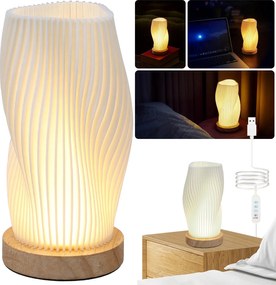 Asztali Lámpa Éjjeli Lámpa Asztali Lámpa Szabályozható Nyomtatott Dekoratív