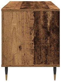 Rekeszes Szekrény Régi Fa 100x38x48 cm Műgyanta
