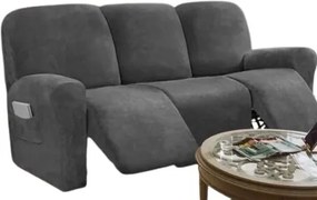 Shein Kanapé Huzat Szürke 5 Db 75cm V7U