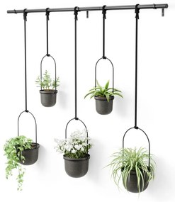 Műanyag kaspó szett 5 db-os fűszernövényekhez -függő ø 7,5 cm Triflora – Umbra