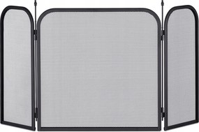 Szikrarács összecsukható kandallóhoz Acél fedél fekete