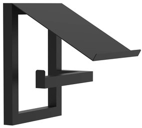 Fali WC-papír tartó 17x15 cm fekete