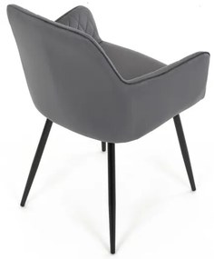Szürke Bársony Étkezőszék. DCH-215 GREY4