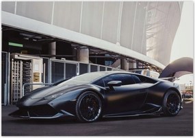 Poszterek 100x70 Fekete sportautó