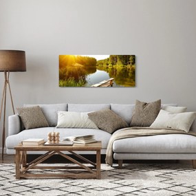 Kép - Tó az erdőnél (120x50 cm)