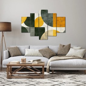 Kép - Olívazöld absztrakció (150x105 cm)