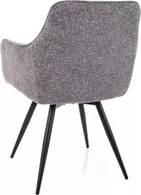 Ballo Leo szövet étkezőszék szürke forgatható üléssel