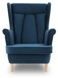 VALIA fotel Bükkfa Kék