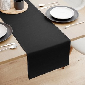 Goldea loneta dekoratív asztali futó - fekete 20x120 cm