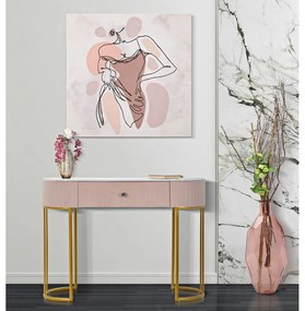 Rózsaszín konzolasztal 100x40 cm Montpellier - Mauro Ferretti