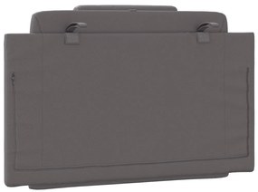 szürke műbőr fejtámla párna 90 cm