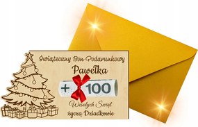 Karácsonyi ajándékutalvány pénzkártya Ajándék Karácsonyi utalvány Minták