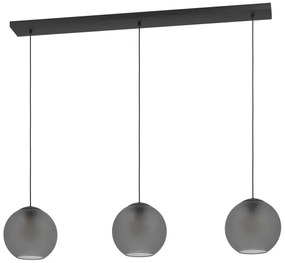 Eglo 390214 - Csillár zsinóron ARANGONA 3xE27/40W/230V füstös