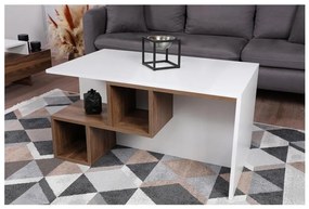 DILAY konferencia asztal 52x100 cm barna/fehér