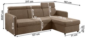 Szétnyitható ülőgarnitúra Atres (enjoy new 37) (B). 1092144