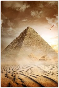 Poszterek 80x120 Egyiptomi piramis k. Gíza