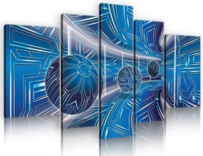 Kép 170x100 Futurisztikus cyber digitális technológia absztrakt kék